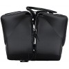 Large Size Motorcycle Saddlebags with studs and braided edges and grey stripe