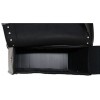 Large Size Motorcycle Saddlebags with studs and braided edges and grey stripe