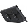 Black Motorcycle PV Swing Arm Bag Left Side