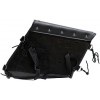 Black Motorcycle PV Swing Arm Bag with Studs Left Side
