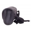 Leather Motorcycle Windshield Bag with Studs, Velcro Closure