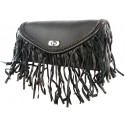 Leather Motorcycle Windshield Bag with Studs