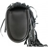 Leather Motorcycle Windshield Bag with Studs