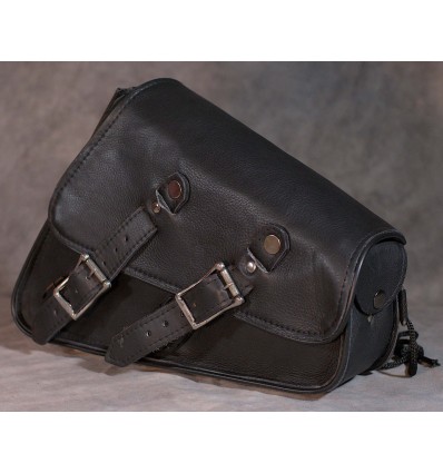Naked Leather Motorcycle Left Side Swing Arm Bag
