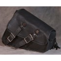 Naked Leather Motorcycle Left Side Swing Arm Bag