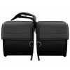 Large Black Leather Motorcycle Saddlebags