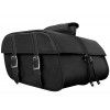 Large Black Leather Motorcycle Saddlebags