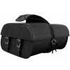 Large Black Leather Motorcycle Saddlebags
