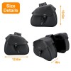 Smaller Style Black Motorcycle Saddlebags
