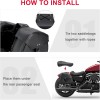 Smaller Style Black Motorcycle Saddlebags