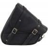 Black Leather Swing Arm Bag Left Side