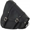 Black Leather Swing Arm Bag Left Side