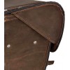 Vintage Brown Leather Saddlebags with Studs and Braid